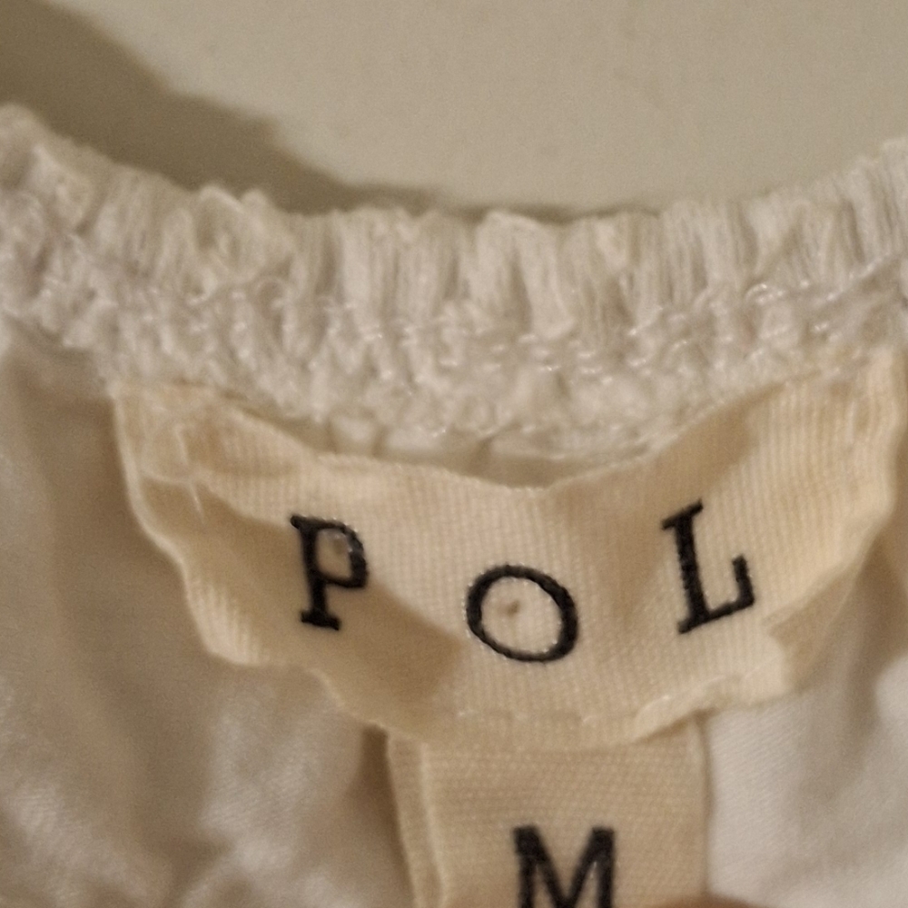 Pol tank top embroidered ripped stripes size medium bohemian casual gypsy - Picture 3 of 7